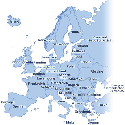 Europa Landkarte