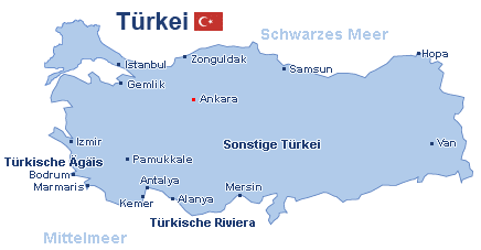 Türkei Landkarte